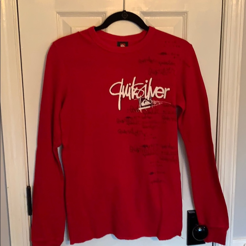 Young Men’s-Quicksilver Long Sleeve Shirt-small